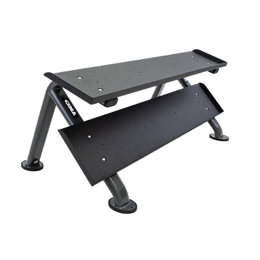 TKO Strength 2-Tier Horizontal Dumbbell Rack - 889HDR