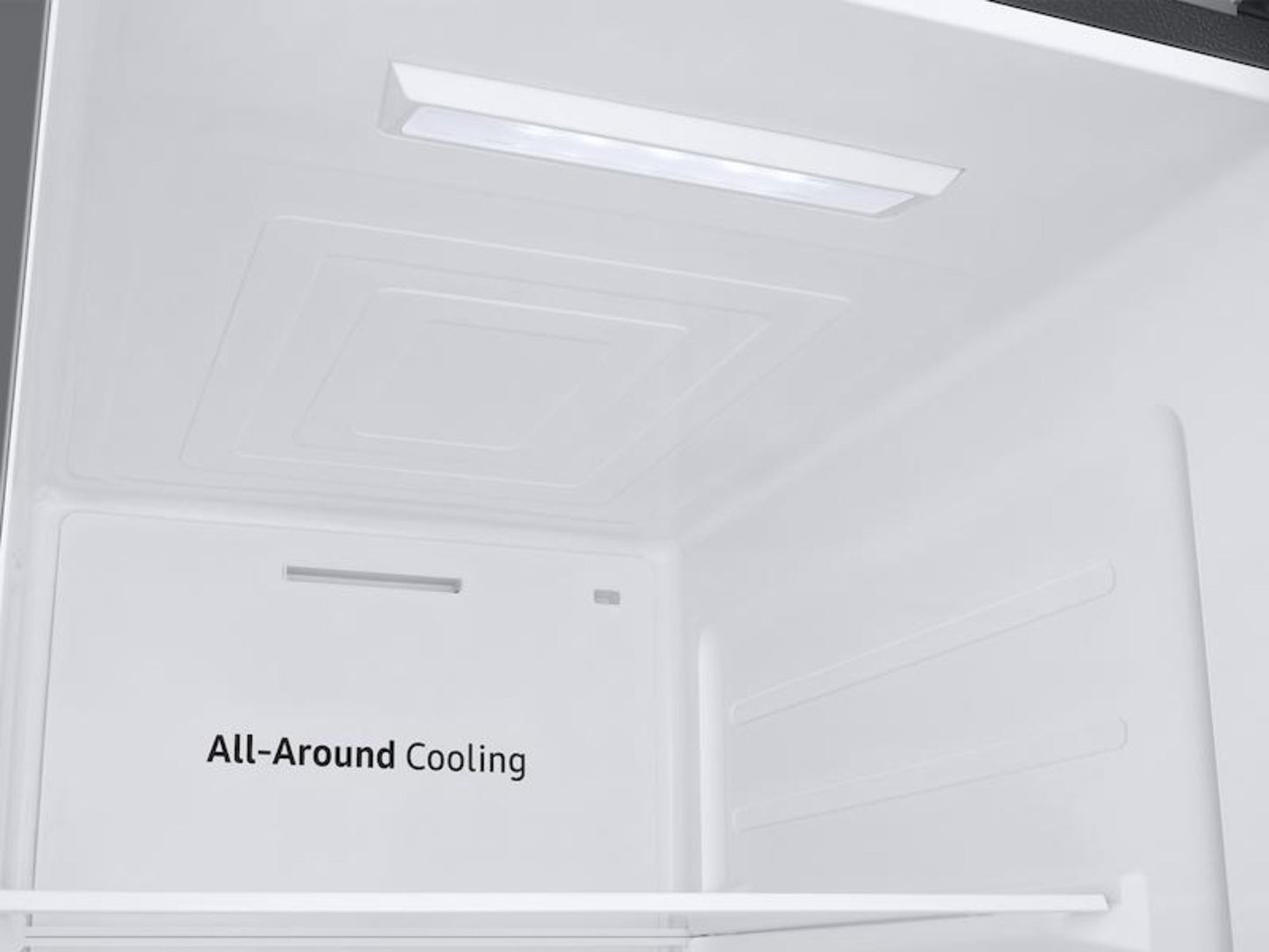 SAMSUNG  28 cu. ft. Smart Side-by-Side Refrigerator in Black Stainless Steel - RS28A500ASG-KT