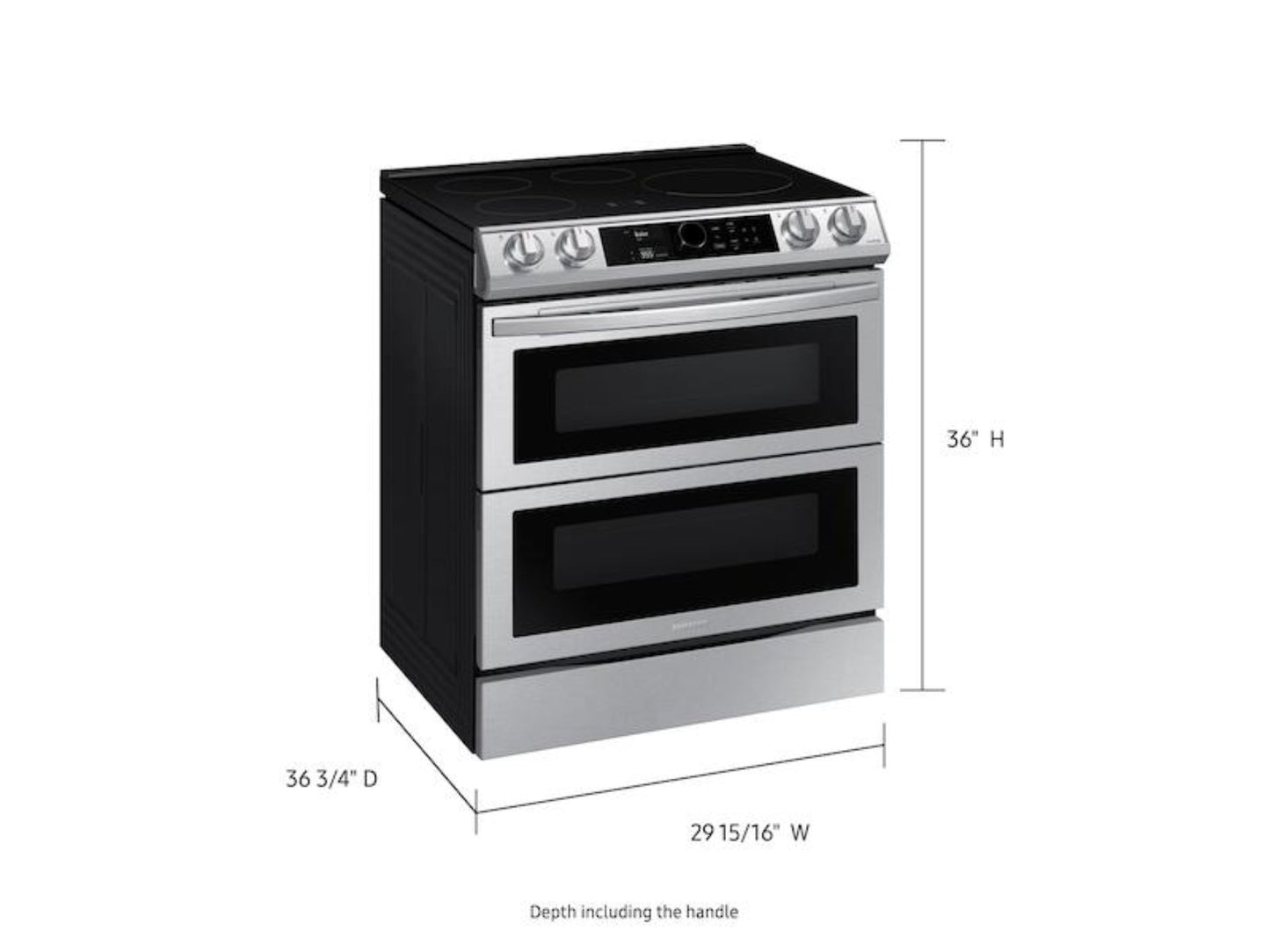 Samsung - NE63T8951SS - 6.3 cf induction slide-in w/ Flex Duo™, Smart Dial & Air Fry - NE63T8951SS - 6.3 cf induction slide-in w/ Flex Duo™, Smart Dial & Air Fry - NE63T8951SS-KT