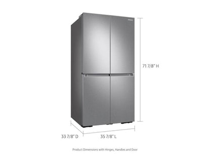 Samsung - RF29A9071SR - 29 cu. ft. Smart 4-Door Flex™ refrigerator featuring Family HubTM with Beverage Center and Dual Ice Maker with Ice Bites in Stainless Steel - RF29A9071SR-KT