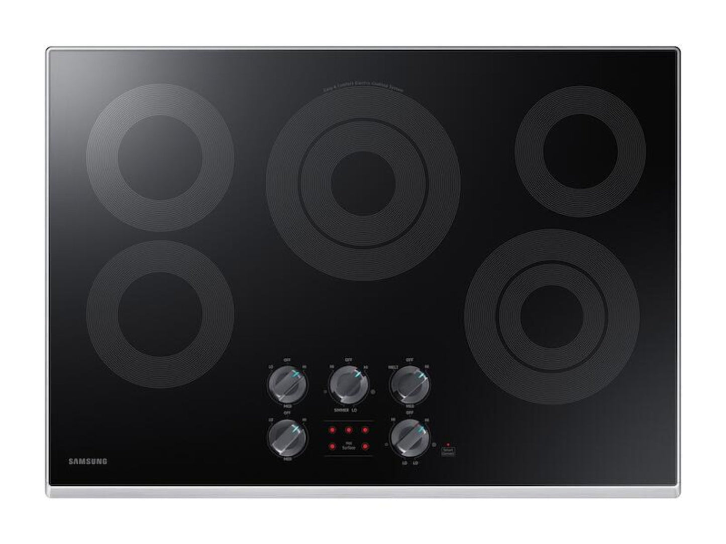 SAMSUNG 30" Smart Electric Cooktop in Stainless Steel - NZ30K6330RS-KT