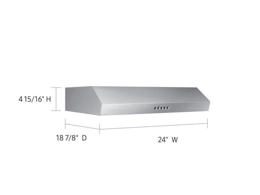SAMSUNG 24" Under Cabinet Range Hood in Stainless Steel - NK24T4000US-KT