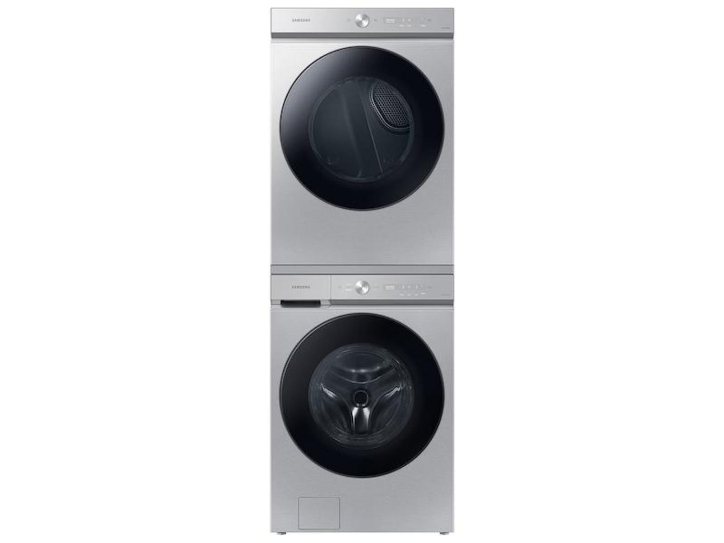 SAMSUNG Bespoke 7.6 cu. ft. Ultra Capacity Electric Dryer with Super Speed Dry and AI Smart Dial in Silver Steel - DVE53BB8700TA3-KT