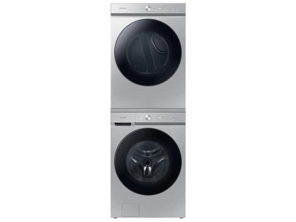 SAMSUNG Bespoke 7.6 cu. ft. Ultra Capacity Electric Dryer with Super Speed Dry and AI Smart Dial in Silver Steel - DVE53BB8700TA3-KT
