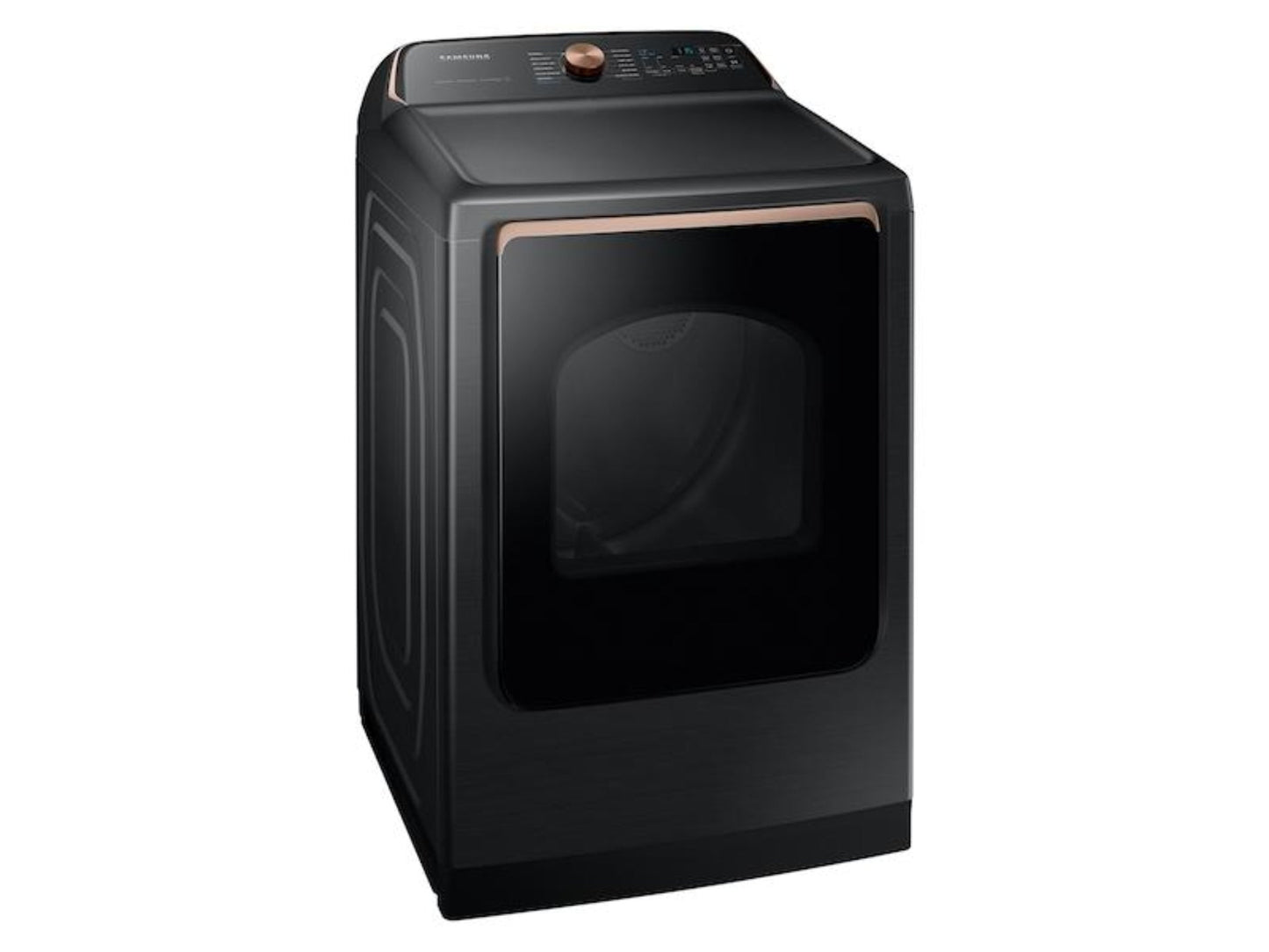 SAMSUNG 7.4 cu. ft. Smart Gas Dryer with Pet Care Dry and Steam Sanitize+ in Brushed Black - DVG54CG7550V-KT