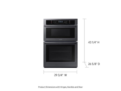 SAMSUNG  30" Smart Microwave Combination Wall Oven in Black Stainless Steel - NQ70T5511DG-KT