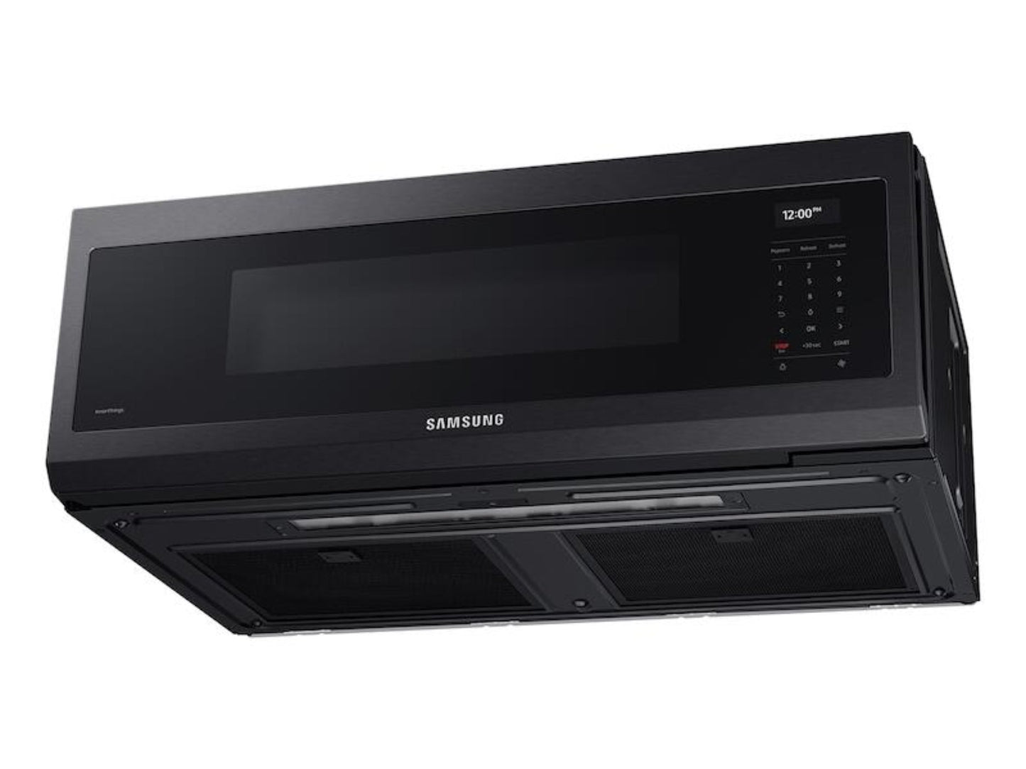 Samsung 1.1 CF SMART OTR WITH WIFI VOICE CONTROL AND SUPERIOR HOOD PERFORMANCE POWER BLACK STAINLESS STEEL - ME11A7710DG-KT