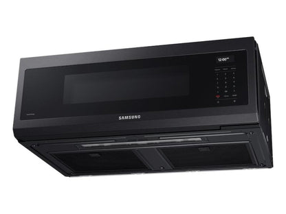 Samsung 1.1 CF SMART OTR WITH WIFI VOICE CONTROL AND SUPERIOR HOOD PERFORMANCE POWER BLACK STAINLESS STEEL - ME11A7710DG-KT