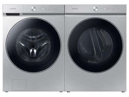 SAMSUNG Bespoke 7.6 cu. ft. Ultra Capacity Electric Dryer with AI Optimal Dry and Super Speed Dry in Silver Steel - DVE53BB8900TA3-KT