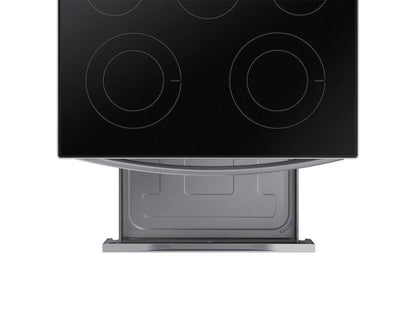 SAMSUNG 6.3 cu. ft. Smart Freestanding Electric Range with Rapid Boil™ & Self Clean in Stainless Steel - NE63A6311SS-KT