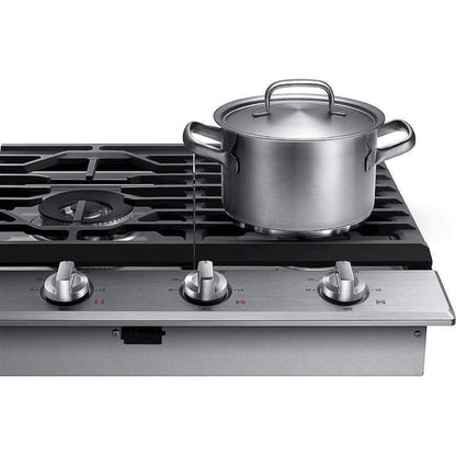 SAMSUNG NA36N6555TS 36" Smart Gas Cooktop with Illuminated Knobs in Stainless Steel - NA36N6555TS-KT