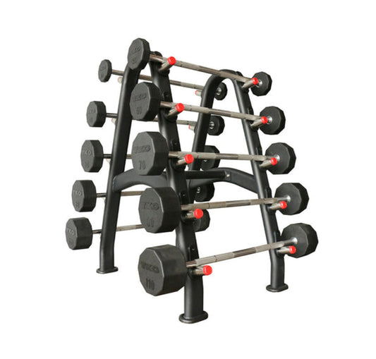 TKO Strength 10 Pair Fixed Barbell Rack