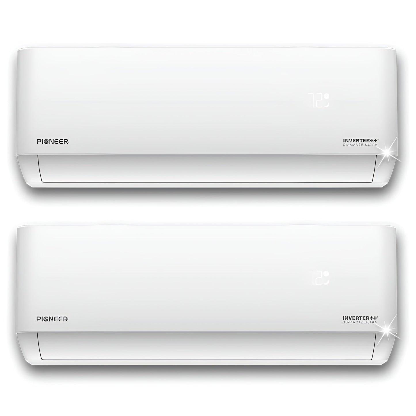 Pioneer Mini Split 18,000 BTU 2 Zone Ductless Air Conditioner and Heat Pump - WYT020GLHI22M2-9W-9W