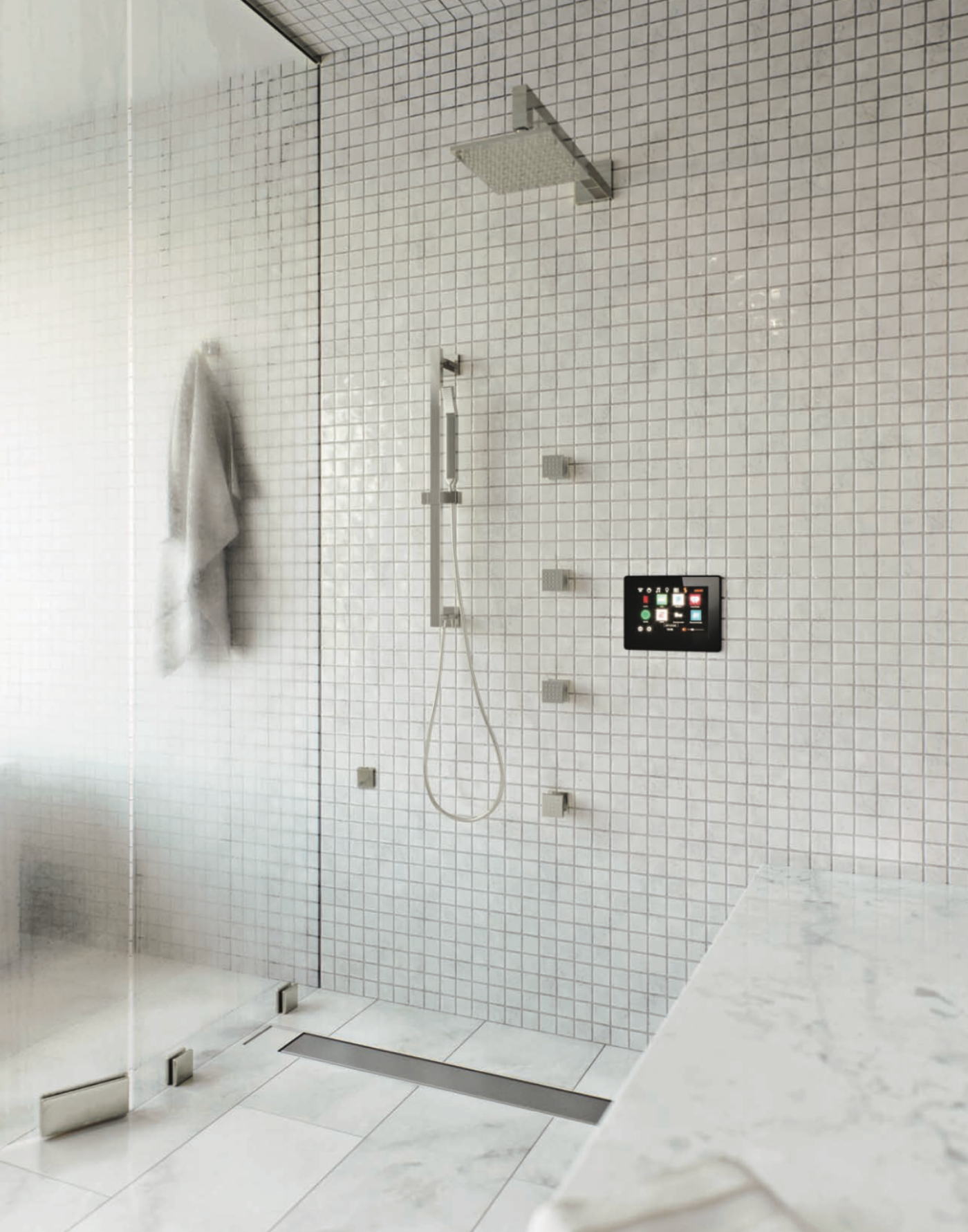 ThermaSol Steam Shower Kit - ThermaTouch 10" Control Kit - TT10-SVSQ-AB