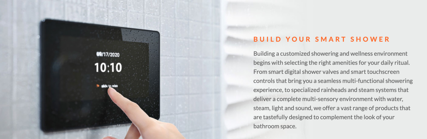 ThermaSol Steam Shower Kit - ThermaTouch 10" Control Kit - TT10-SVSQ-AB