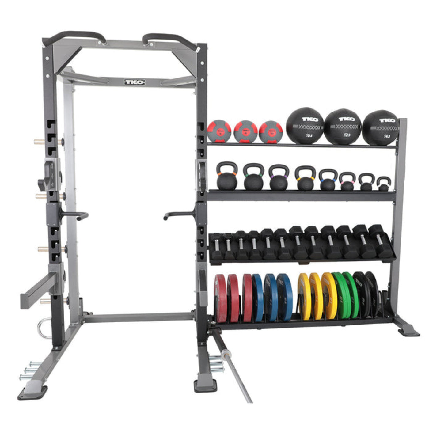 TKO Strength Half Rack With Storage Bundle - 921HR-STRG