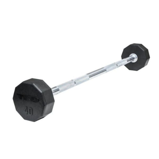 TKO Rubber Fixed Barbells Set - 805TR & 807TR
