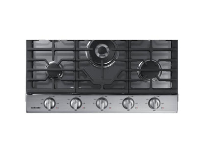 SAMSUNG NA30N6555TS 30" Smart Gas Cooktop with Illuminated Knobs in Stainless Steel - NA30N6555TS-KT