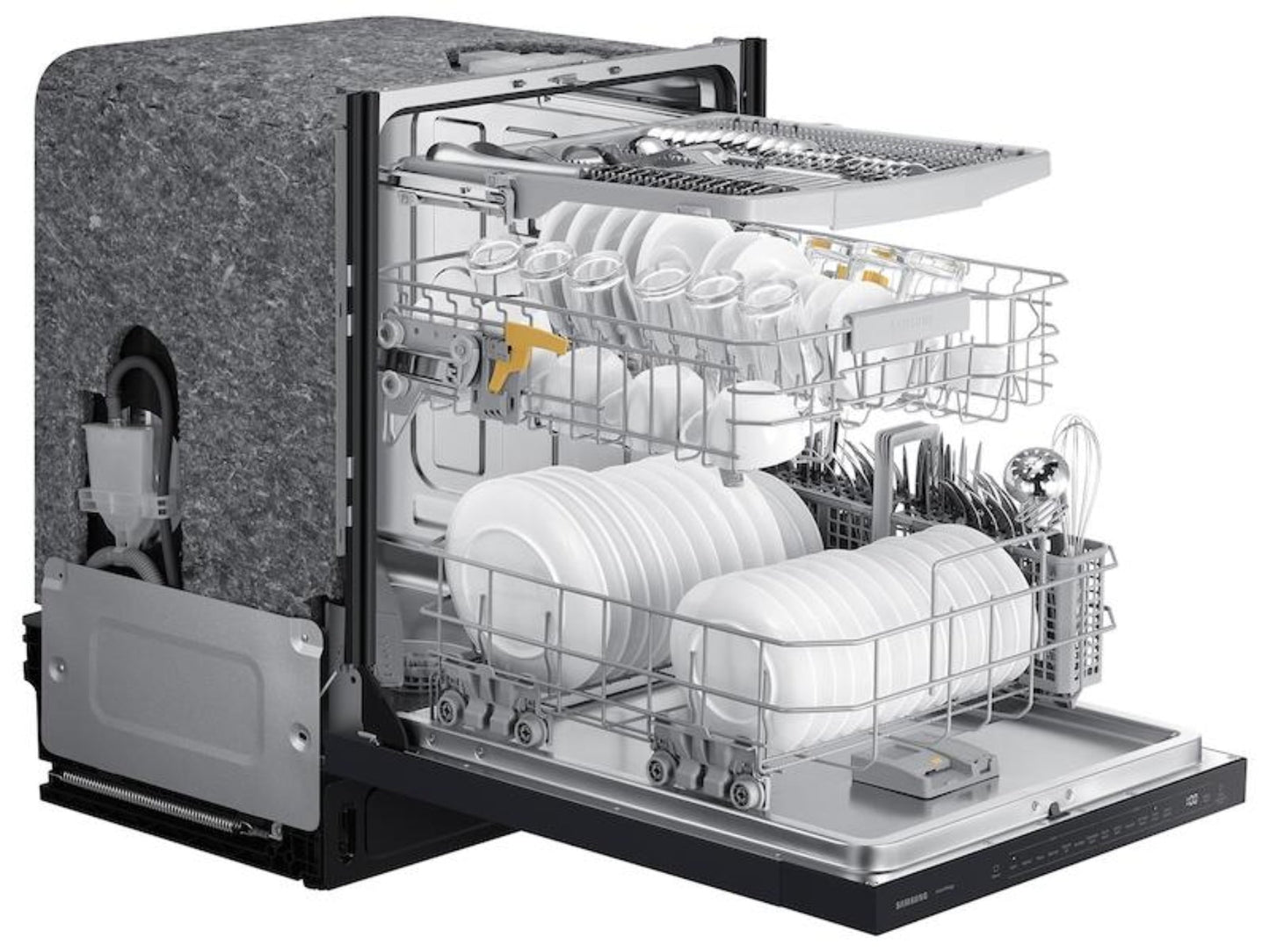 SAMSUNG AutoRelease Smart 46dBA Dishwasher with StormWash(TM) in Matte Black Steel - DW80CG5450MT-KT
