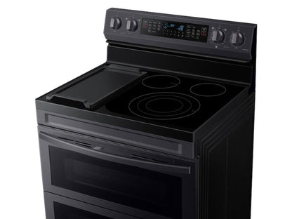 SAMSUNG NE63A6751SG 6.3 cu. ft. Smart Freestanding Electric Range with Flex Duo™, No-Preheat Air Fry & Griddle in Black Stainless Steel - NE63A6751SG-KT