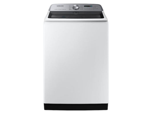 SAMSUNG 5.4 cu. ft. Smart Top Load Washer with Pet Care Solution and Super Speed Wash in White - WA54CG7150AW-KT