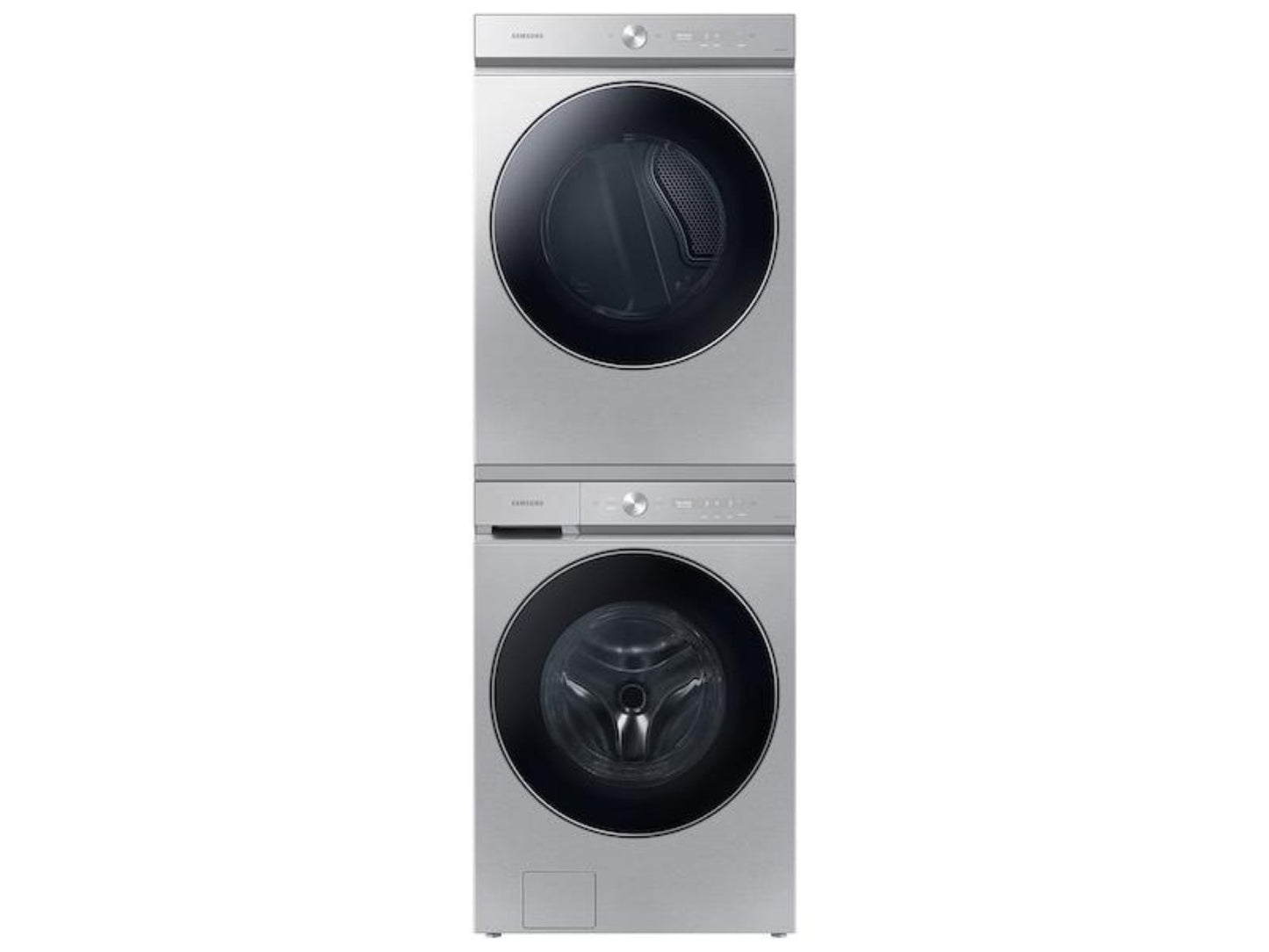 SAMSUNG Bespoke 7.6 cu. ft. Ultra Capacity Electric Dryer with AI Optimal Dry and Super Speed Dry in Silver Steel - DVE53BB8900TA3-KT