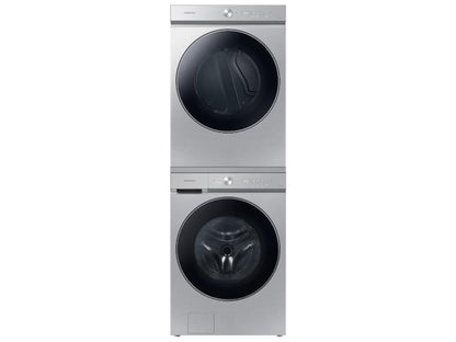 SAMSUNG Bespoke 7.6 cu. ft. Ultra Capacity Electric Dryer with AI Optimal Dry and Super Speed Dry in Silver Steel - DVE53BB8900TA3-KT