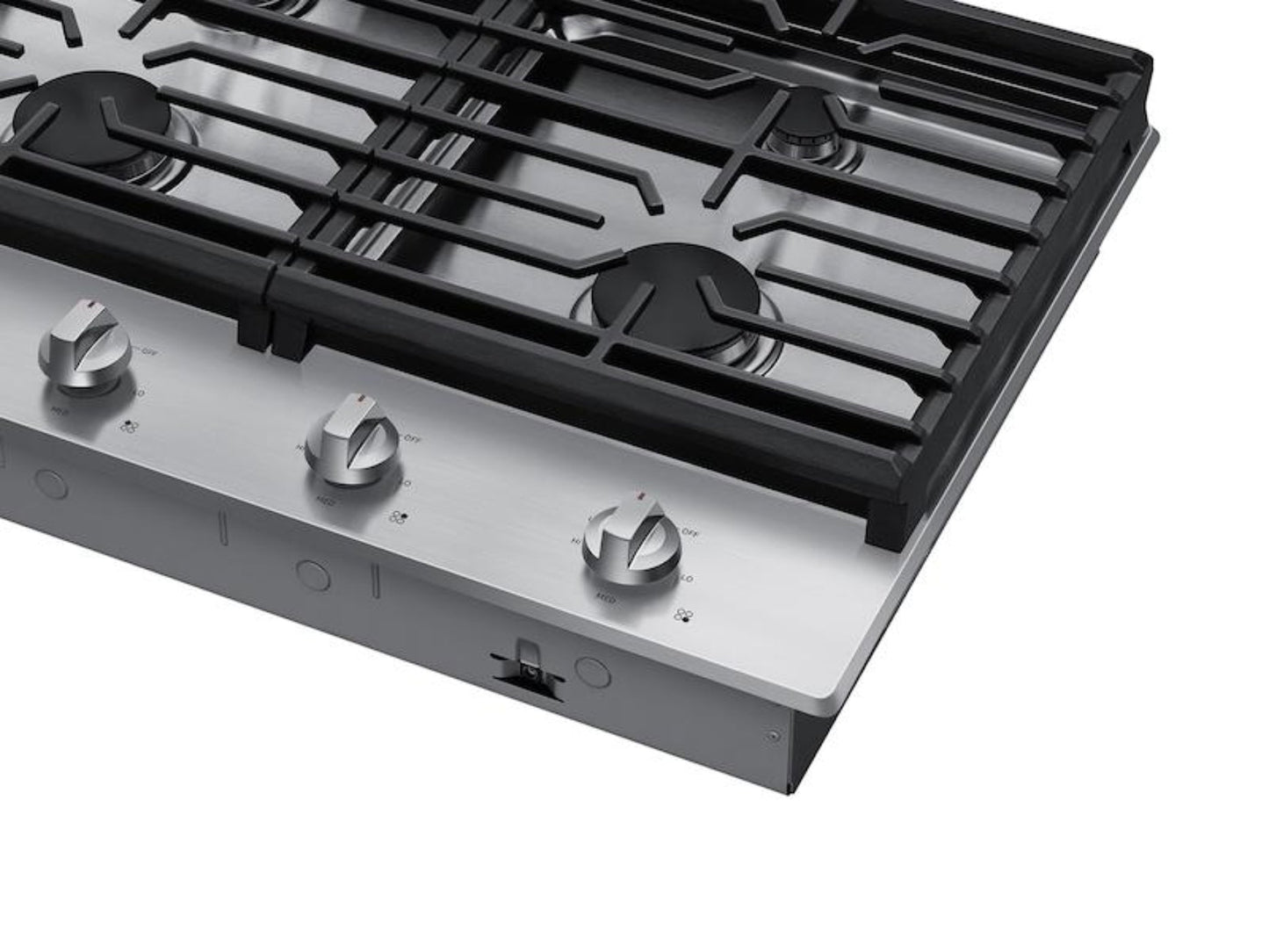 Samsung 30" Gas Cooktop w/ 4 Sealed Burners, Continuous Cast Iron Grates, Ready2Fit™, LP Conversion Kit, 45K BTU Output, ADA Compliant, Stainless Steel - NA30R5310FS-KT
