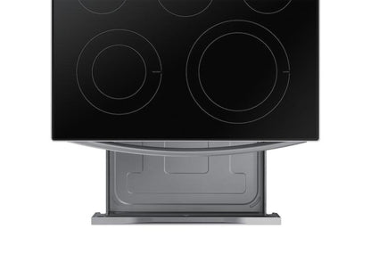 SAMSUNG 6.3 cu. ft. Smart Freestanding Electric Range with No-Preheat Air Fry & Convection in Stainless Steel - NE63A6511SS-KT