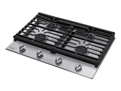 Samsung 30" Gas Cooktop w/ 4 Sealed Burners, Continuous Cast Iron Grates, Ready2Fit™, LP Conversion Kit, 45K BTU Output, ADA Compliant, Stainless Steel - NA30R5310FS-KT