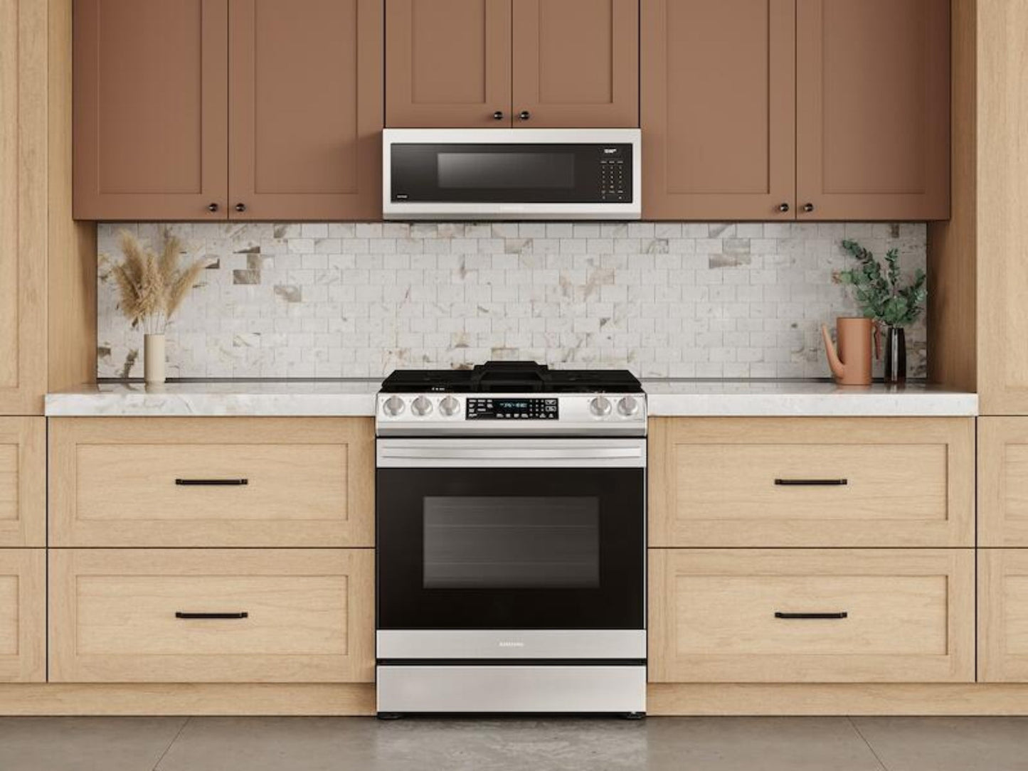 Samsung 30" 1.1 Cu. Ft. Smart Over-the-Range Microwave with Wi-Fi, Voice Control, and Superior Hood Performance in Stainless Steel - ME11A7710DS-KT