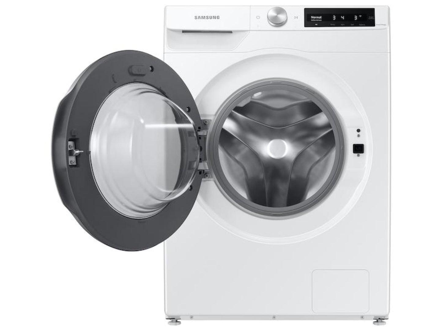 SAMSUNG 2.5 cu. ft. Compact Front Load Washer with AI Smart Dial and Super Speed Wash in White - WW25B6900AW-KT