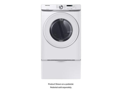 SAMSUNG DVE45T6000W 7.5 cu. ft. Electric Dryer with Sensor Dry in White - DVE45T6000W-KT