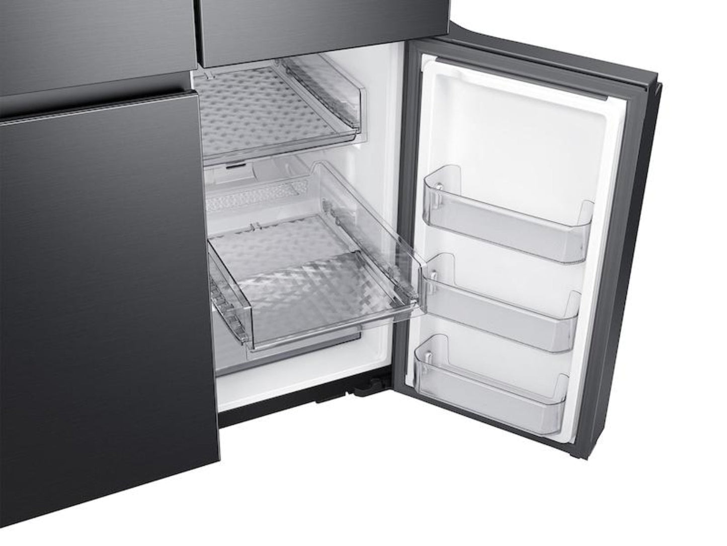 Samsung - RF29A9071SG - 29 cu. ft. Smart 4-Door Flex™ refrigerator featuring Family HubTM with Beverage Center and Dual Ice Maker with Ice Bites in Black Stainless Steel refrigerator featuring Family HubTM wit - RF29A9071SG-KT