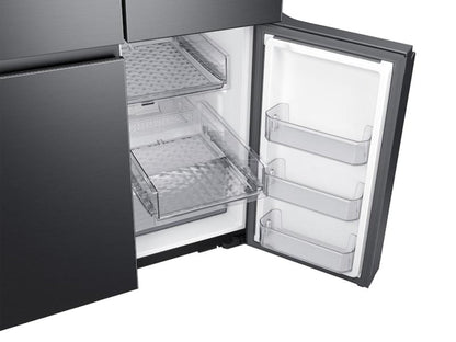 Samsung - RF29A9071SG - 29 cu. ft. Smart 4-Door Flex™ refrigerator featuring Family HubTM with Beverage Center and Dual Ice Maker with Ice Bites in Black Stainless Steel refrigerator featuring Family HubTM wit - RF29A9071SG-KT