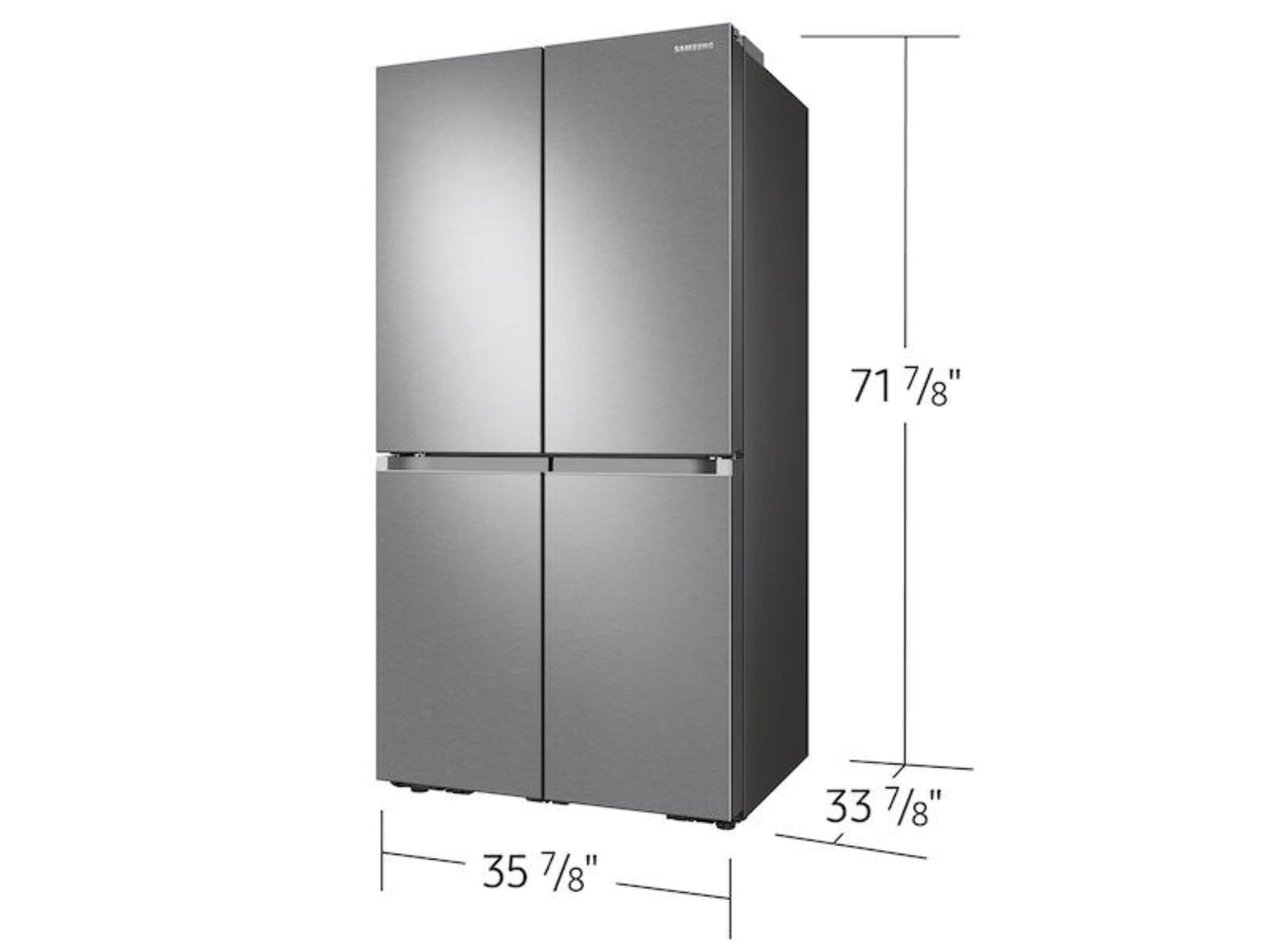 Samsung - RF29A9071SR - 29 cu. ft. Smart 4-Door Flex™ refrigerator featuring Family HubTM with Beverage Center and Dual Ice Maker with Ice Bites in Stainless Steel - RF29A9071SR-KT