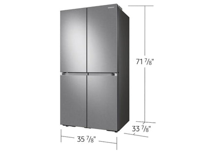 Samsung - RF29A9071SR - 29 cu. ft. Smart 4-Door Flex™ refrigerator featuring Family HubTM with Beverage Center and Dual Ice Maker with Ice Bites in Stainless Steel - RF29A9071SR-KT