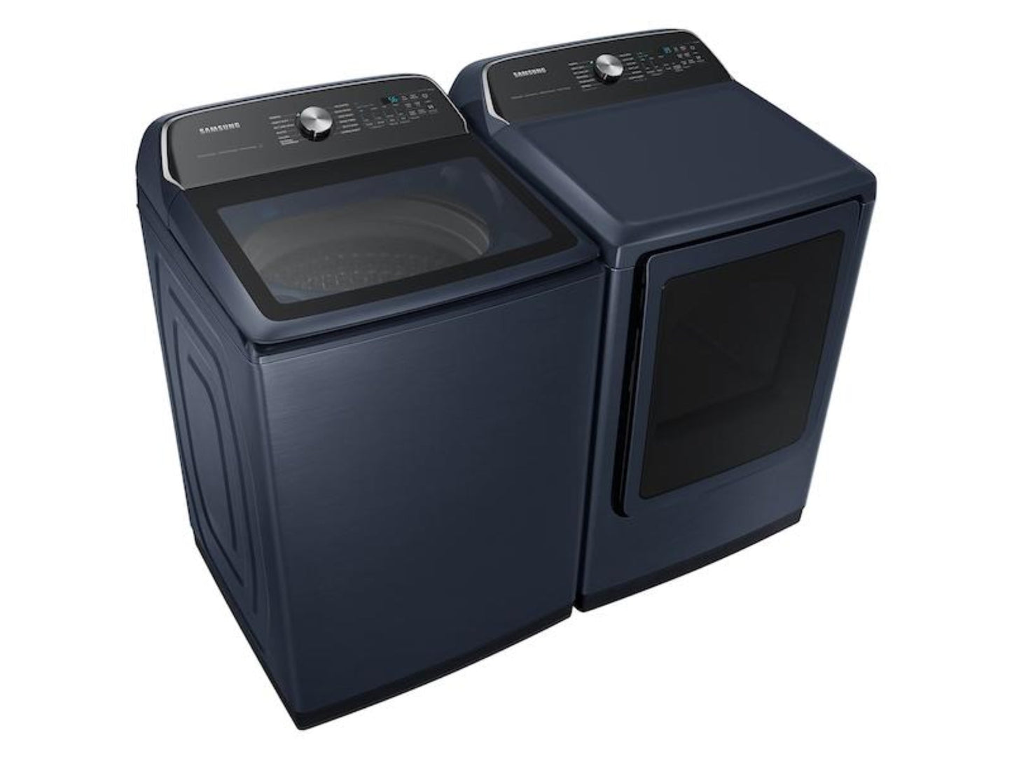 SAMSUNG 7.4 cu. ft. Smart Gas Dryer with Pet Care Dry and Steam Sanitize+ in Brushed Navy  - DVG54CG7150D-KT