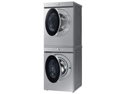 SAMSUNG Bespoke 7.6 cu. ft. Ultra Capacity Electric Dryer with AI Optimal Dry and Super Speed Dry in Silver Steel - DVE53BB8900TA3-KT