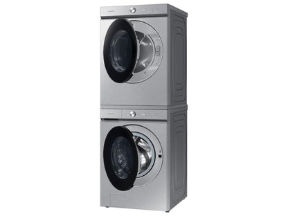 SAMSUNG Bespoke 7.6 cu. ft. Ultra Capacity Electric Dryer with Super Speed Dry and AI Smart Dial in Silver Steel - DVE53BB8700TA3-KT