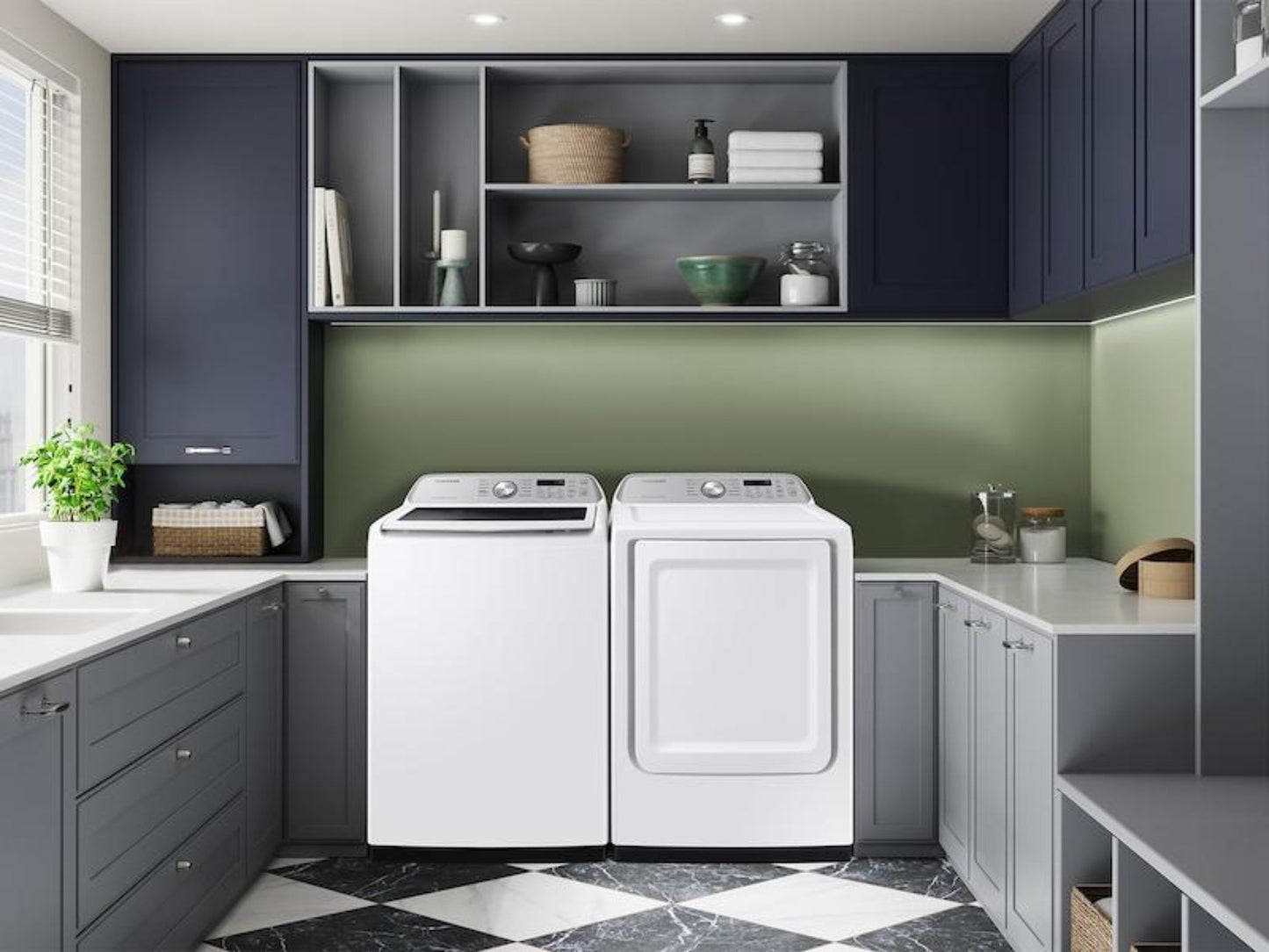 SAMSUNG  7.4 cu. ft. Smart Electric Dryer with Sensor Dry in White - DVE47CG3500W-KT