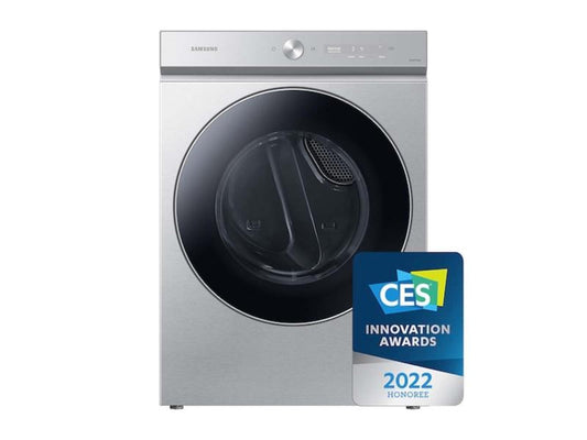 SAMSUNG Bespoke 7.6 cu. ft. Ultra Capacity Gas Dryer with AI Optimal Dry and Super Speed Dry in Silver Steel - DVG53BB8900TA3-KT