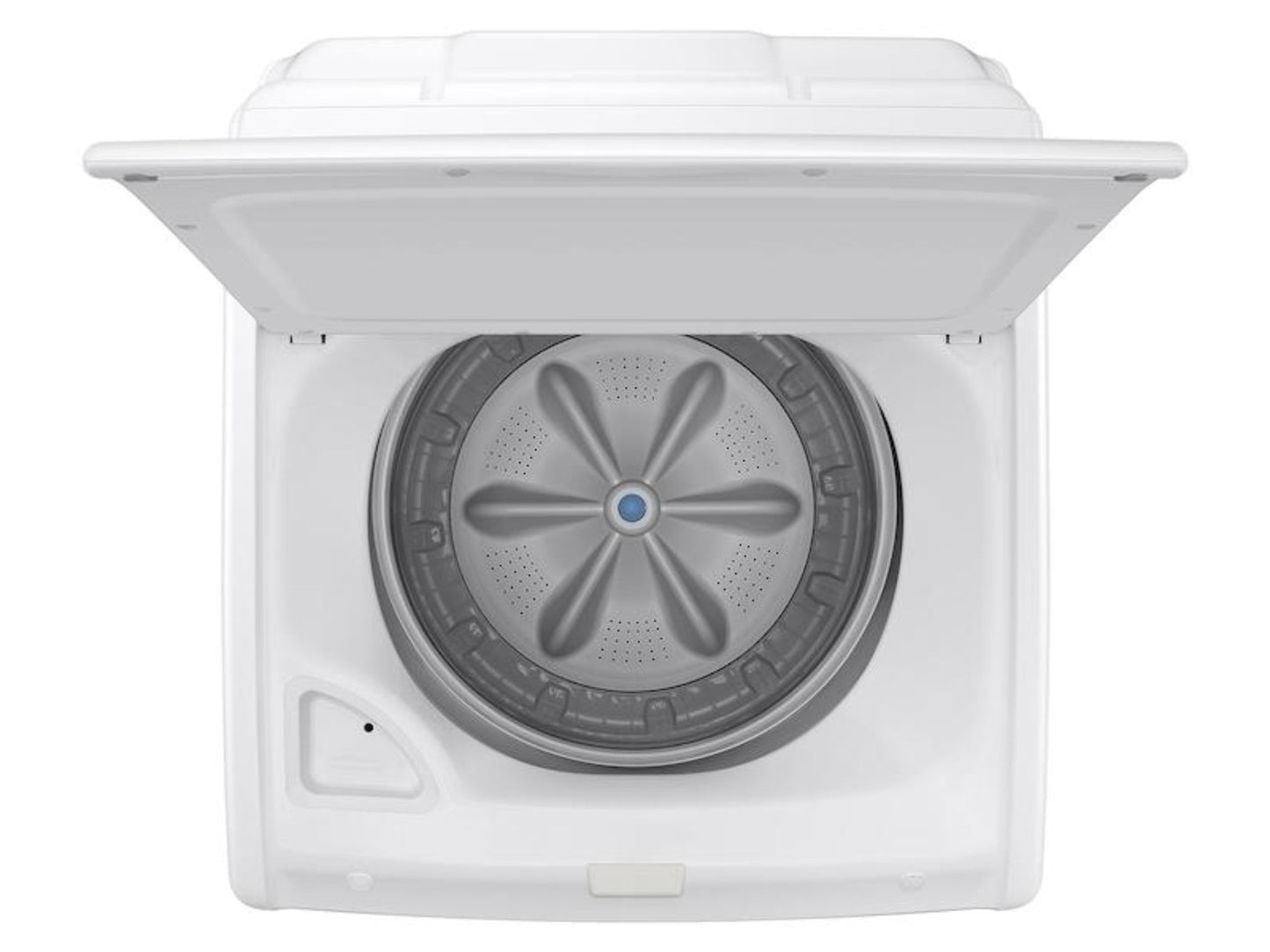 SAMSUNG 4.1 cu. ft. Capacity Top Load Washer with Soft-Close Lid and 8 Washing Cycles in White - WA41A3000AW-KT