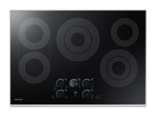 SAMSUNG&nbsp; 30" Smart Electric Cooktop with Sync Elements in Stainless Steel - NZ30K7570RS-KT
