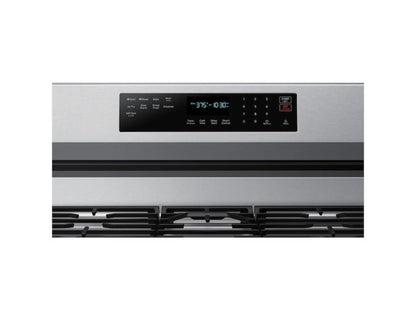 SAMSUNG 6.0 cu. ft. Smart Freestanding Gas Range with No-Preheat Air Fry, Convection+ & Stainless Cooktop in Stainless Steel - NX60A6711SS-KT