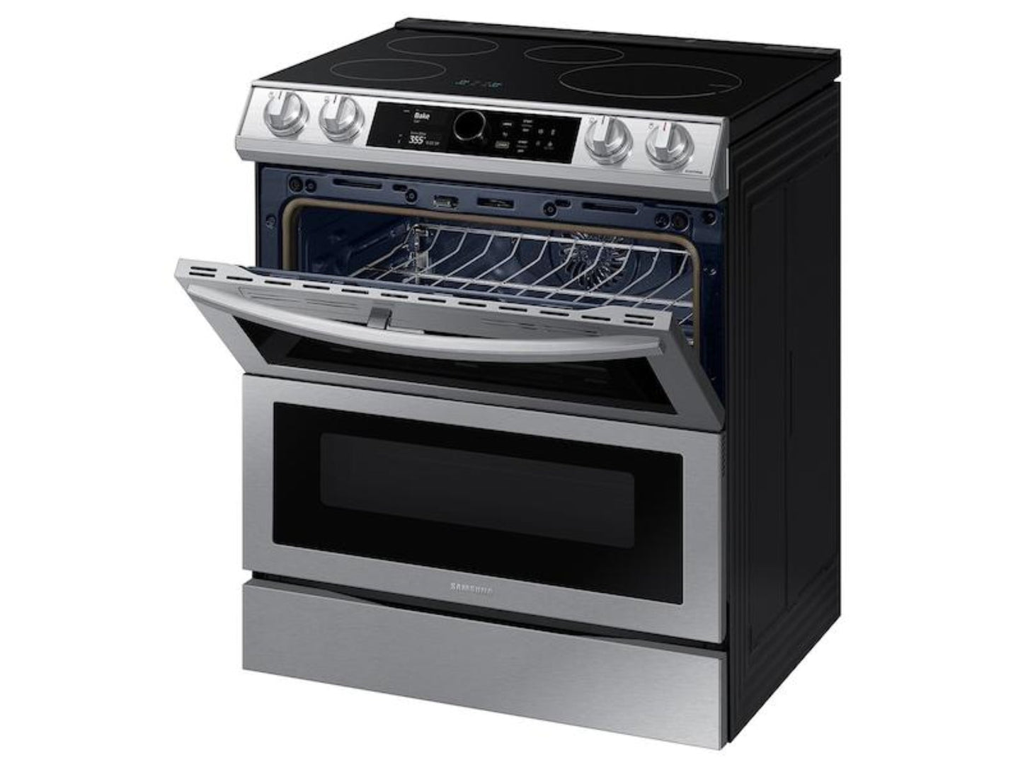 Samsung - NE63T8951SS - 6.3 cf induction slide-in w/ Flex Duo™, Smart Dial & Air Fry - NE63T8951SS - 6.3 cf induction slide-in w/ Flex Duo™, Smart Dial & Air Fry - NE63T8951SS-KT