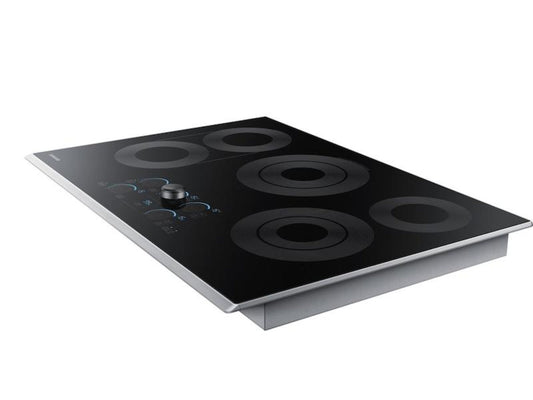 SAMSUNG&nbsp; 30" Smart Electric Cooktop with Sync Elements in Stainless Steel - NZ30K7570RS-KT