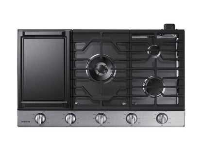 SAMSUNG NA36N6555TS 36" Smart Gas Cooktop with Illuminated Knobs in Stainless Steel - NA36N6555TS-KT