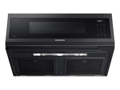 Samsung 1.1 CF SMART OTR WITH WIFI VOICE CONTROL AND SUPERIOR HOOD PERFORMANCE POWER BLACK STAINLESS STEEL - ME11A7710DG-KT