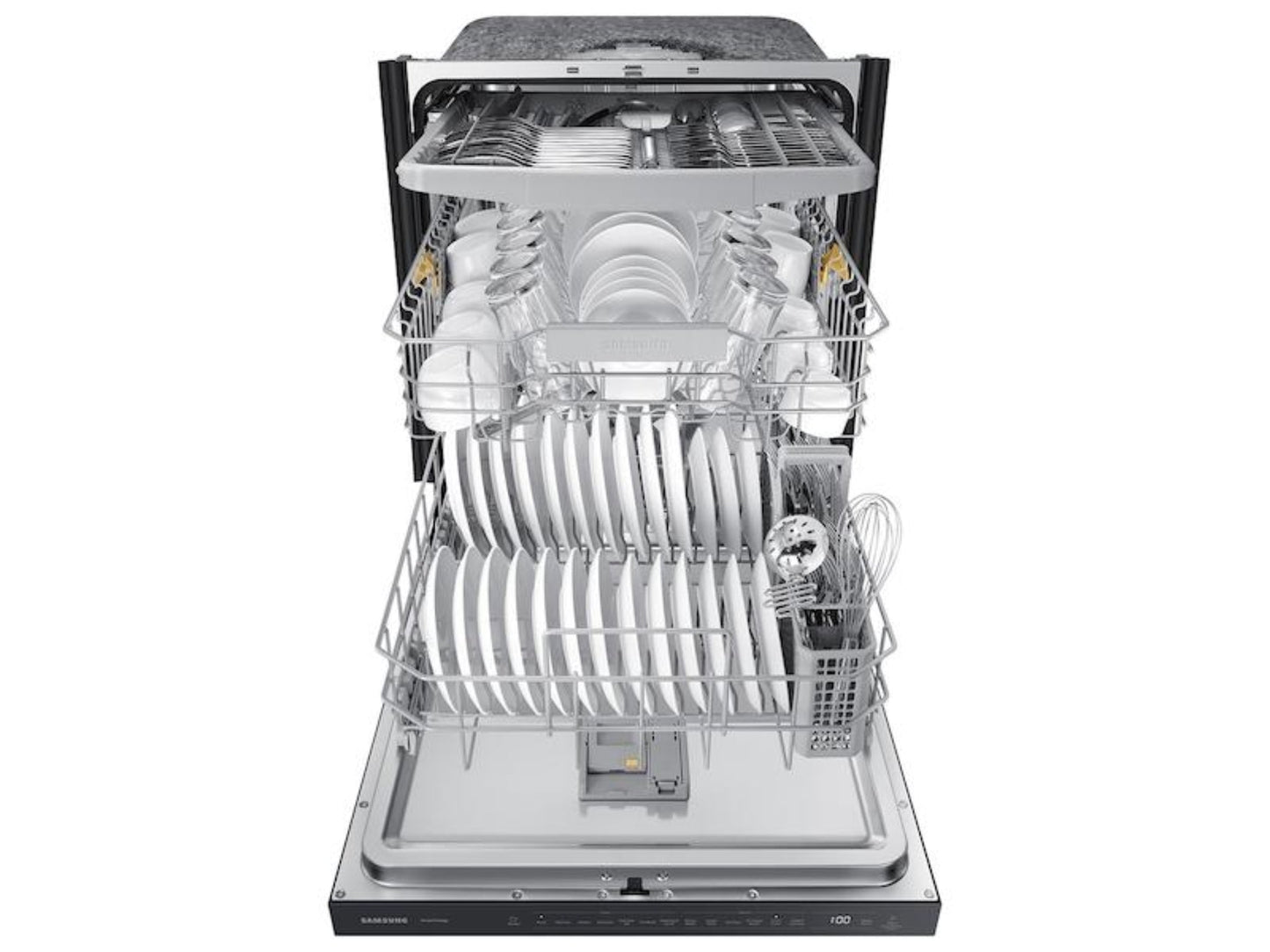 SAMSUNG AutoRelease Smart 46dBA Dishwasher with StormWash(TM) in Matte Black Steel - DW80CG5450MT-KT